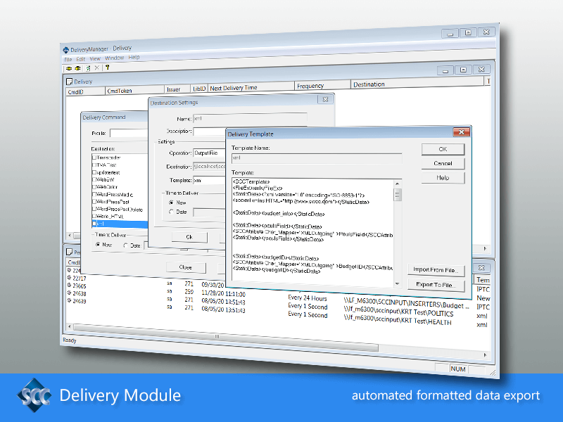 SCC Delivery Module Automated Data Export from SCC MediaServer Digital Asset Management (DAM) System